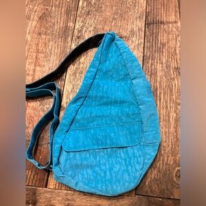 Vtg Ameribag Healthy Back Sling Travel Tote Bag Crossbody Blue